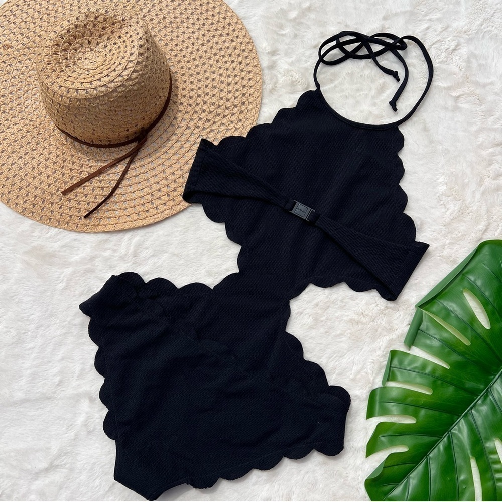 Marysia Mott Cut Out Maillot One Piece Swimsuit in Black - Picture 6 of 10